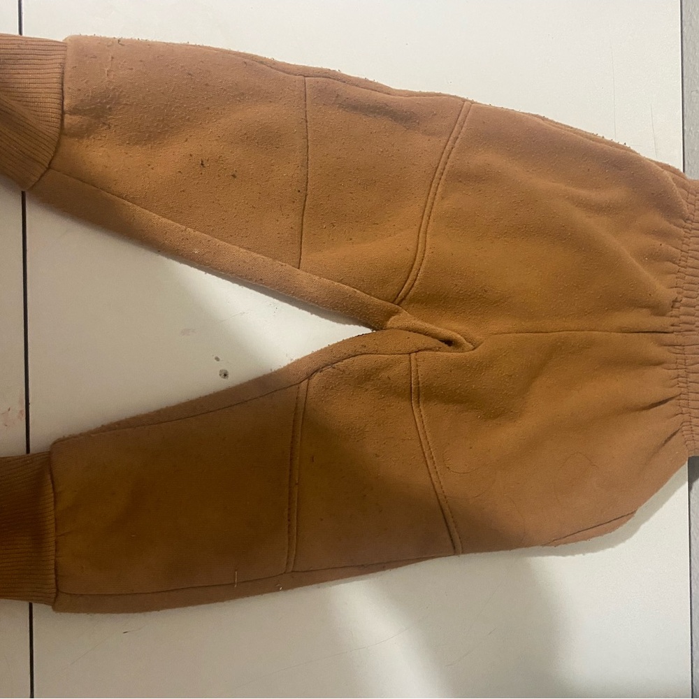 Brown Fleece Jogger Pants